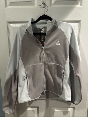 Nike ACG Wolf Tree Fleece Jacket Unisex Small Gray Full Zip NWT IF0964-009